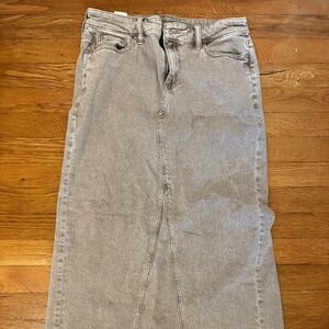 American Eagle tan denim maxi skirt